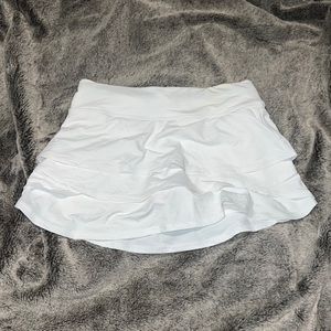 white athleta girls skirt